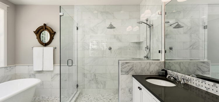 bathroom shower door installation in Miami Lakes